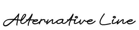 Alternative Line Font Image