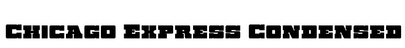 Chicago Express Condensed Font Image