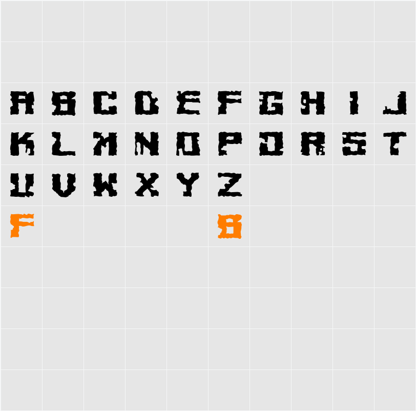 Cheesey Character Map