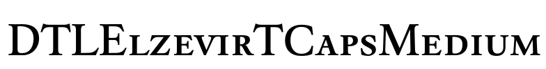 DTLElzevirTCapsMedium Font Image