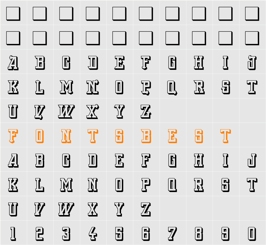 Back On Lime Character Map