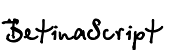 BetinaScript Font Image