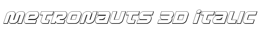Metronauts 3D Italic
