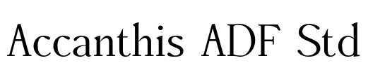 Accanthis ADF Std Font Image