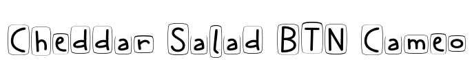 Cheddar Salad BTN Cameo Font Image
