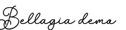 Bellagia demo Font Image
