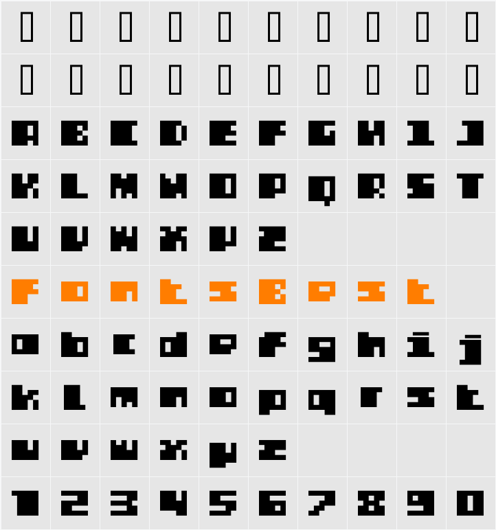 DS PTRLSuper Character Map