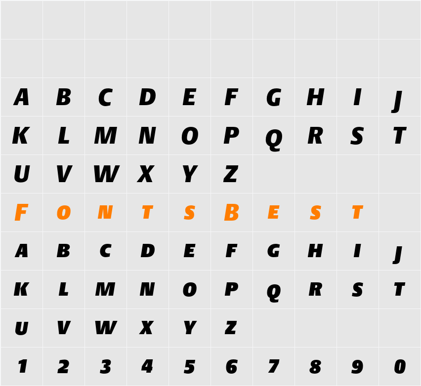 DTLArgoTCaps Heavy Character Map