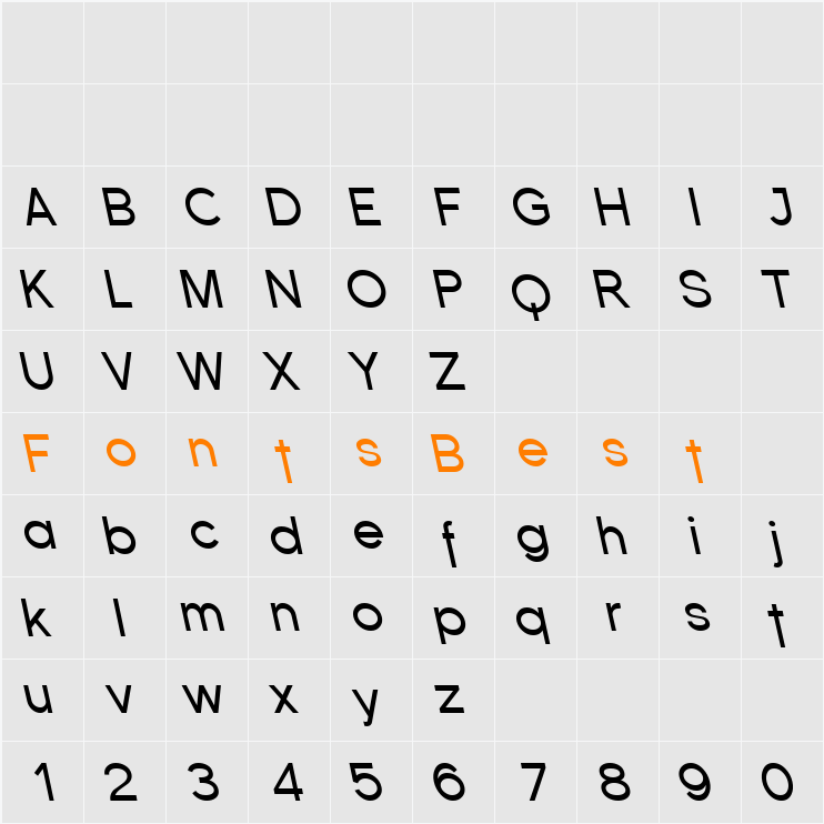 Florencesans Rev Character Map