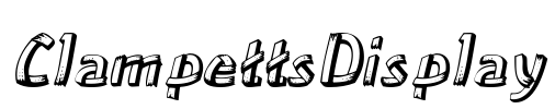 ClampettsDisplay Font Image