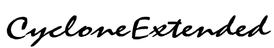 CycloneExtended Font Image