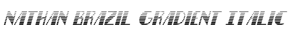 Nathan Brazil Gradient Italic
