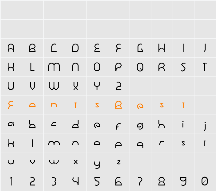 Dawner Character Map