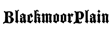 BlackmoorPlain Font Image