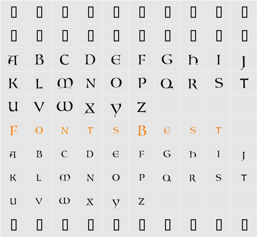 JI-Issues Character Map