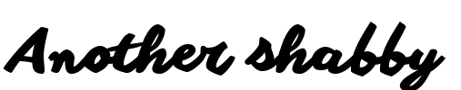 Another shabby Font Image