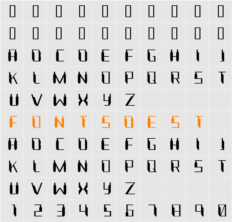 Nanonaut Character Map