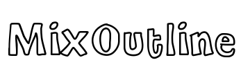 MixOutline Font Image