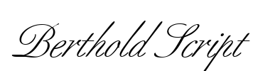 Berthold Script