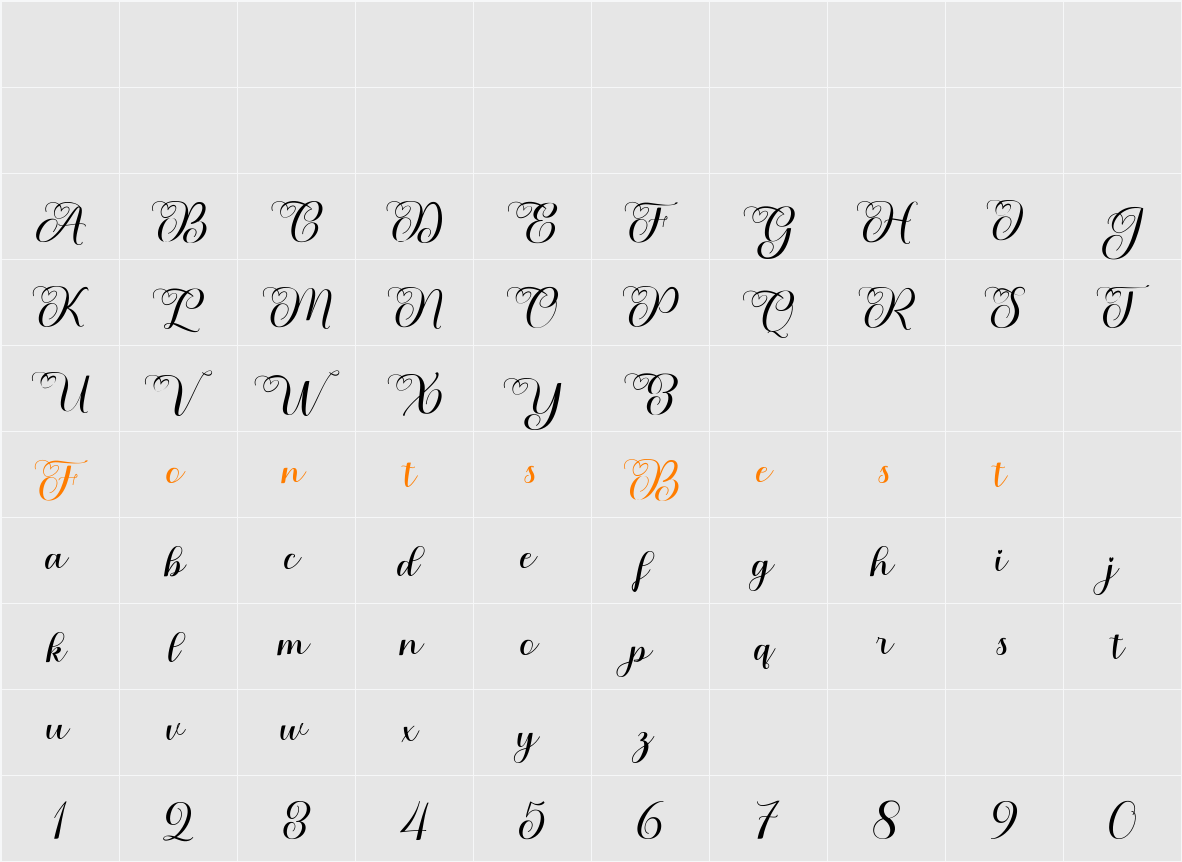 Agnesia Character Map