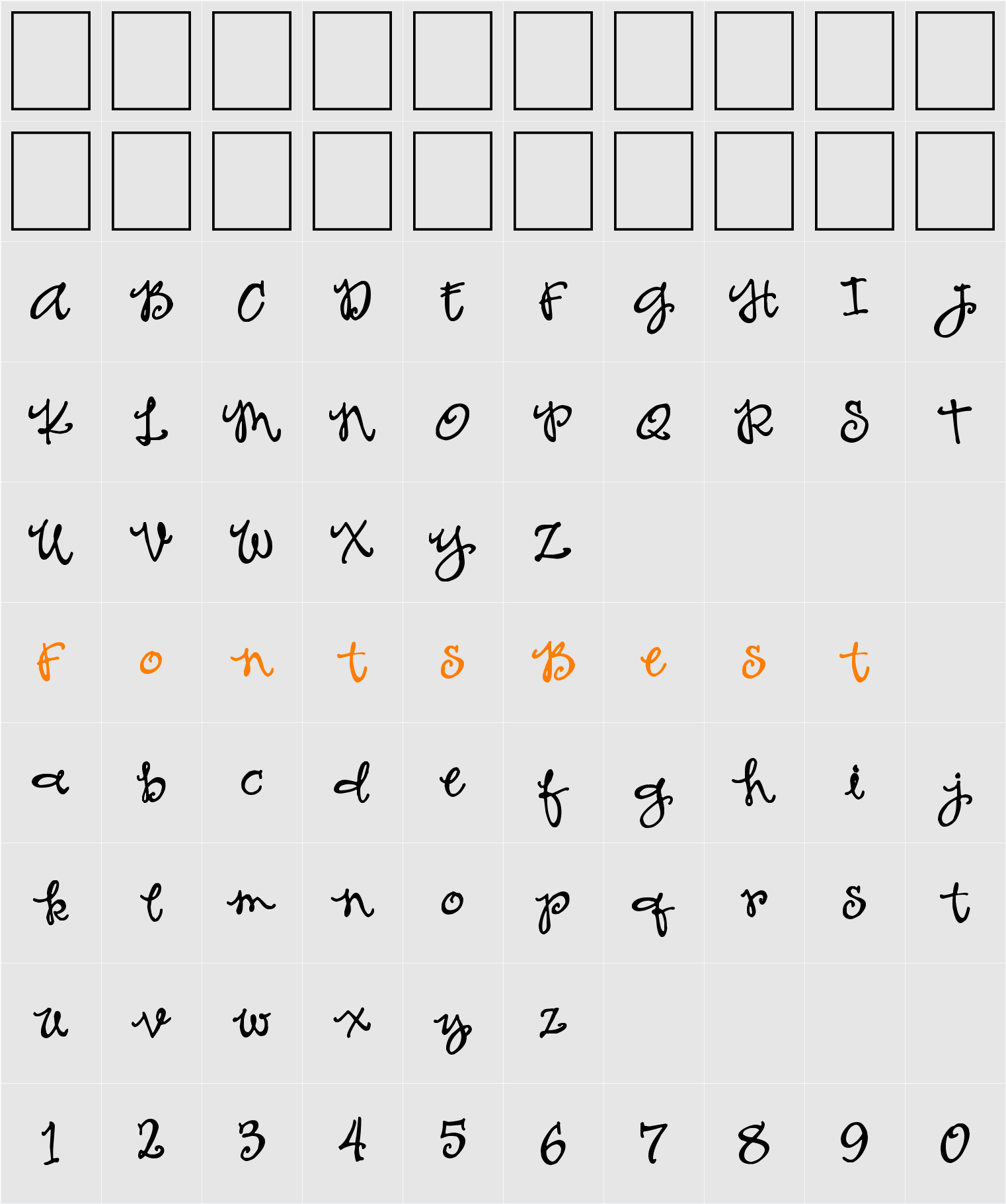 Ms to try a bon? Character Map