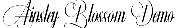 Ainsley Blossom Demo Font Image