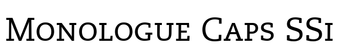 Monologue Caps SSi Font Image