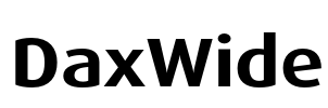 DaxWide Font Image
