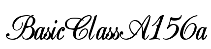 BasicClassA156a Font Image