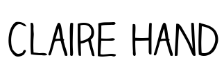 Claire Hand Font Image
