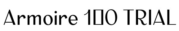 Armoire 1.0 TRIAL Font Image