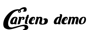 Carten demo Font Image