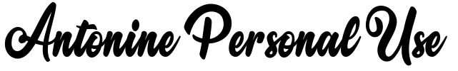 Antonine Personal Use Font Image