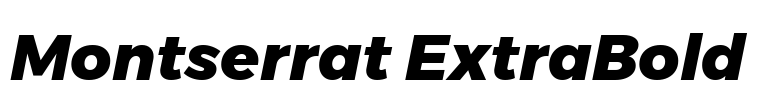Montserrat ExtraBold Font Image