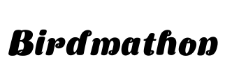 Birdmathon Font Image
