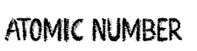 Atomic Number  Font Image