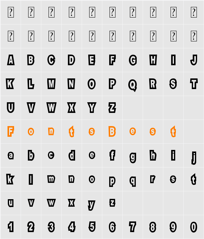 Motel Imperial Character Map