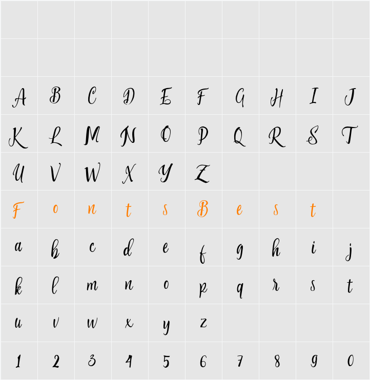 Anywishes Character Map
