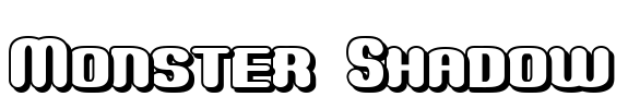 Monster Shadow Font Image