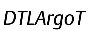 DTLArgoT Font Image