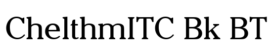 ChelthmITC Bk BT Font Image
