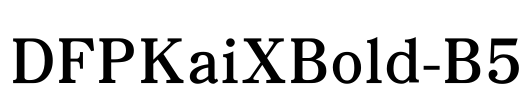 DFPKaiXBold-B5
