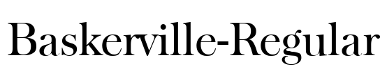 Baskerville-Regular Font Image