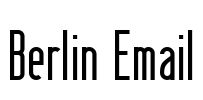 Berlin Email Font Image