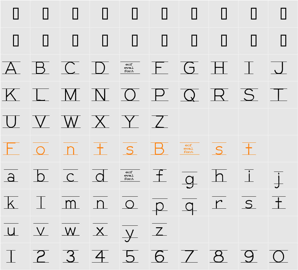 gifford (eval) Character Map