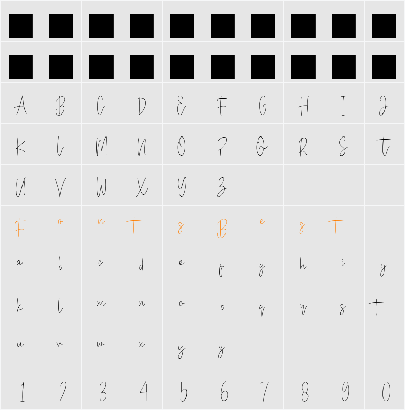 BasterMonky Character Map