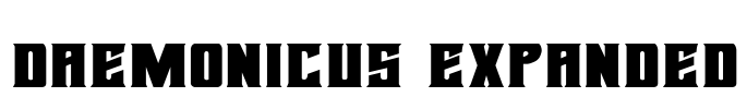 Daemonicus Expanded Font Image