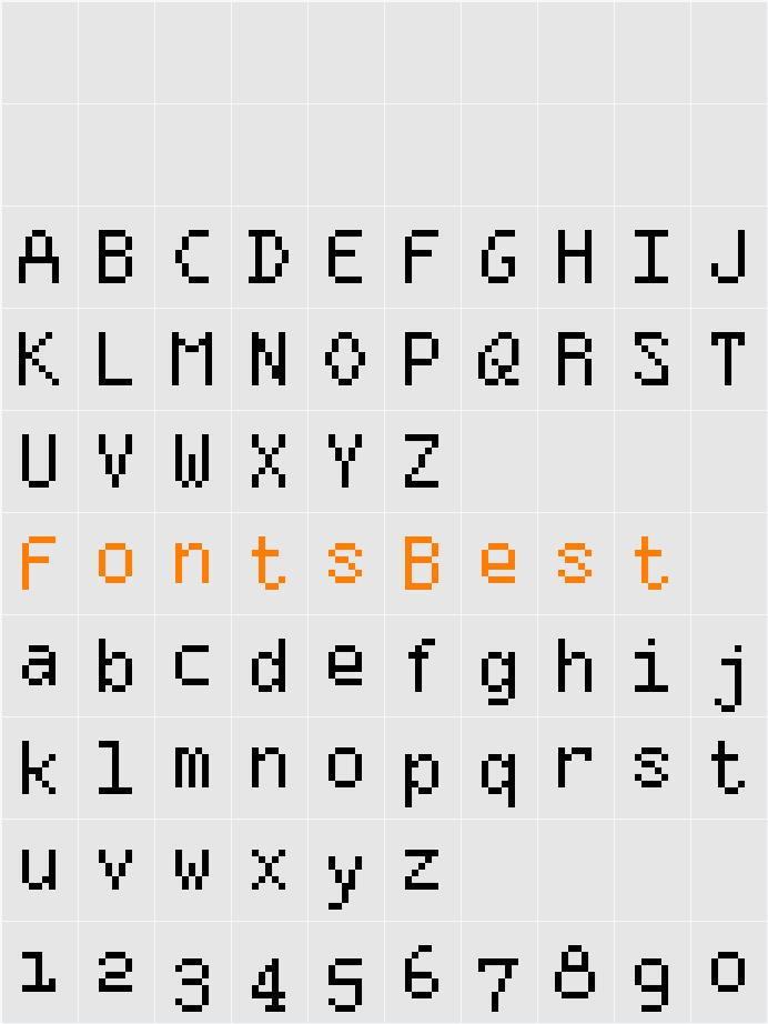 ModusRegular Character Map