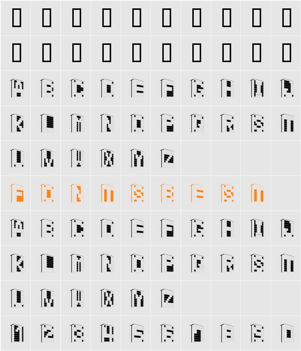 Building2AL Character Map