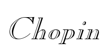 Chopin Font Image